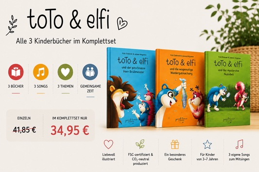 Toto & Elfi – Alle 3 Kinderbücher im Komplettset